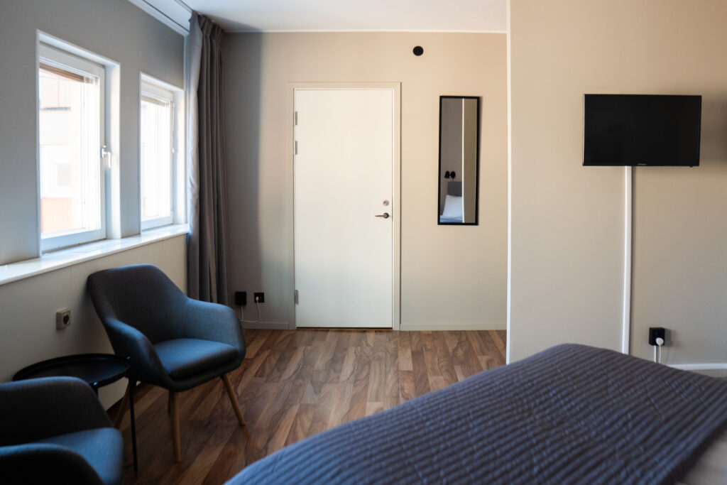 Olika typer av boende och hotellrum i Härnösand – Hotell City